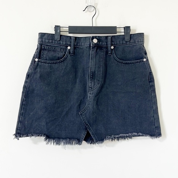 Madewell Denim Frisco Mini Skirt Lunar Wash Size 8 - Picture 3 of 10